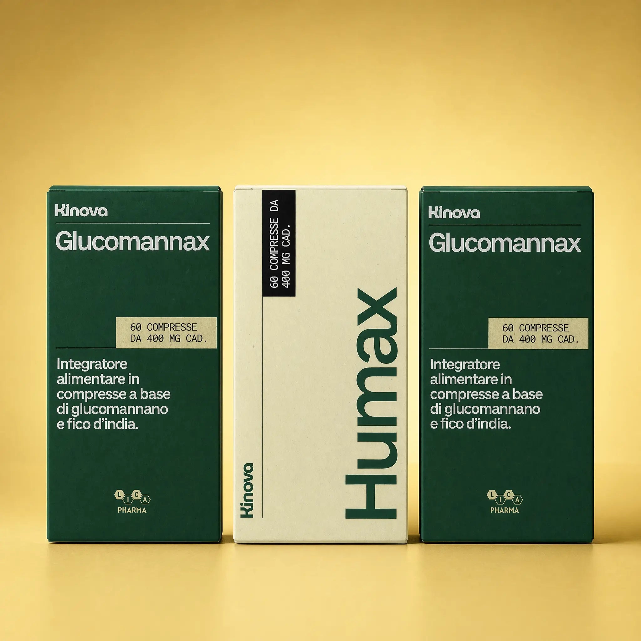 Kit Addio Fame Kinova con Humax e Glucomannax per la fame serale