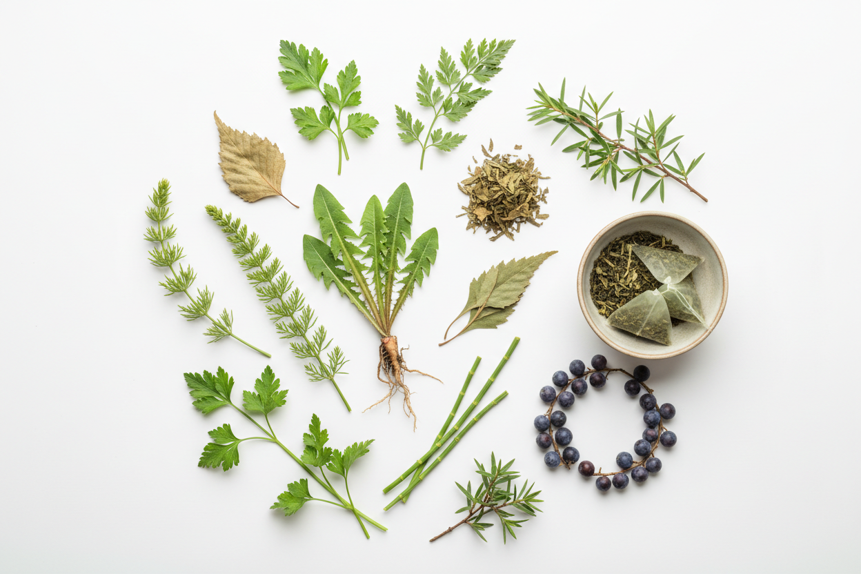 Piante drenanti naturali: tarassaco, betulla e pilosella per favorire il drenaggio dei liquidi