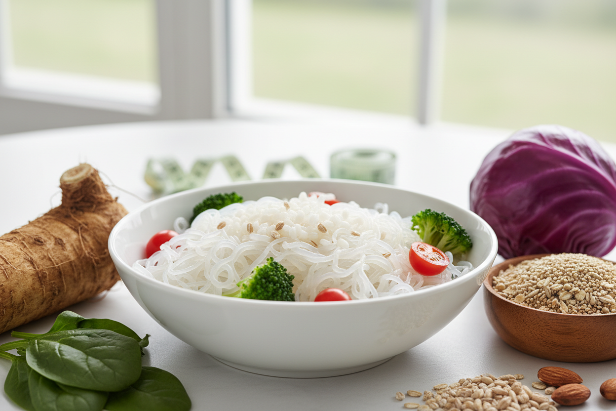 Glucomannano: la fibra di konjac che favorisce il senso di sazietà