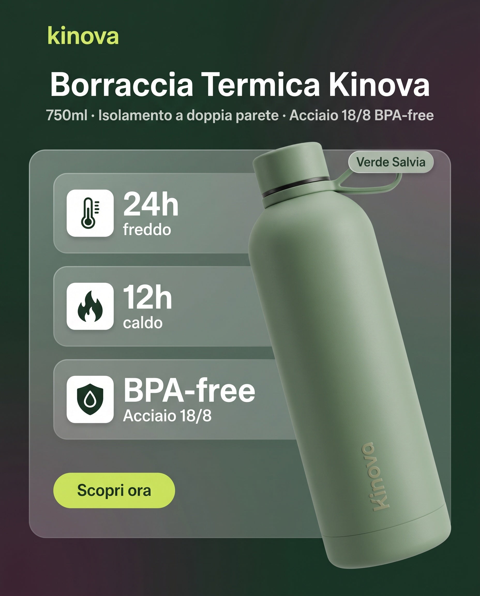 Borraccia Termica Kinova - 750ml Kinova